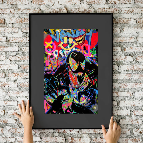 Venom Lethal Protector Dork Graffiti 11x17 Fine Art Print