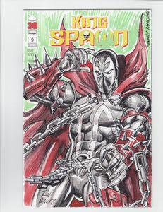 King Spawn Sketch Cover-Rodney Ramos