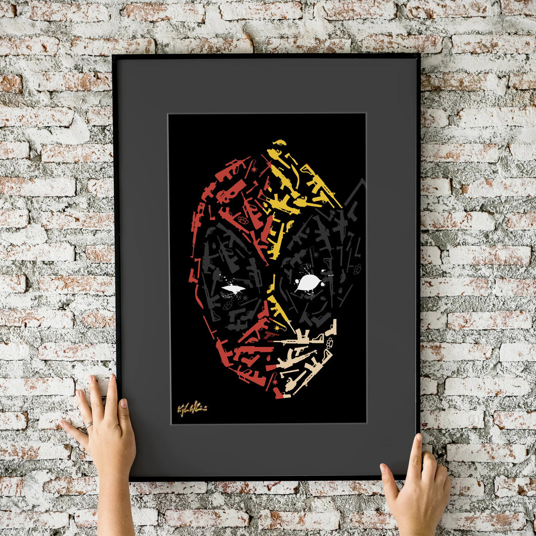 Deadpool Tactical Weaponry Wolverine 11x17 Fine Art Print