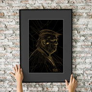 Trump Amazing Spider-Man 55 Parody (Gold/Black) 11x17 Fine Art Print